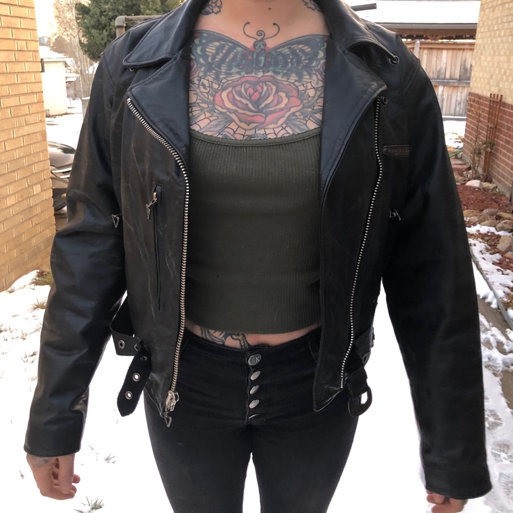 Women’s leather Harley-Davidson jacket